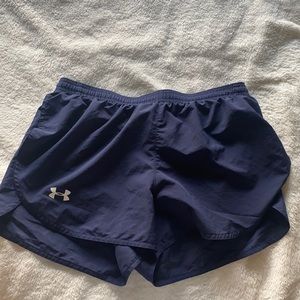 Navy blue under armor athletic shorts